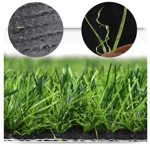 Gazon Artificiel Pelouse Artificielle Rouleau de Gazon Pelouse Large Gazon synthétique réaliste Tapis de Gazon synthétique avec Trous de Drainage (Taille : 3 x 6 m)