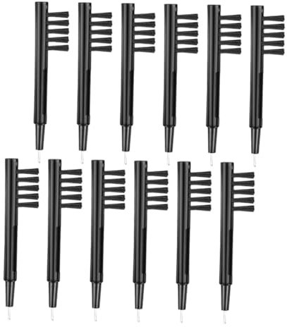 COLLBATH 36pcs Hearing Aid Tube Cleaning Brush Plastic Hearing Aid Vent Cleaner for Earpiece Cleaner and Cleaning Kit