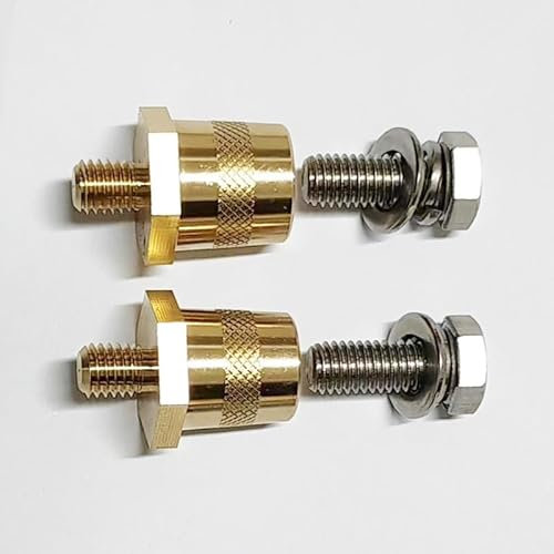 M8+M10 Batteriepoladapter Set, Auto Batterie Anschlussklemmen, Positive und Negative Batteriepol, Hohe Leitfähigkeit Batteriepoladapter, Bolzen Batterie Power Junction für Autos Motorräder Schiffe