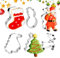 Weihnachts-Ausstechformen-Set, 6 Keksausstecher Weihnachten, Plätzchen-Kuchendekorationsform, Ausstechformen Aus Edelstahl, Zwei Weihnachtsmänner, Weihnachtsbaum, Weihnachtsstrümpfe Rentier