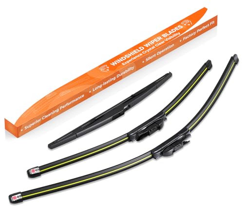GEARCELL Front + Rear Wiper Blade Set Compatible With VAUXHALL ZAFIRA MK2 B MPV Jul 2005 to Dec 2015