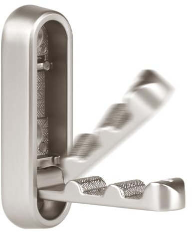 flintronic Patère Murale de 1 crochets rétractables, Aluminium Crochet mural pliable en métal Porte Manteau Mural Patères Pour Suspendre Manteaux écharpes, Sacs à Main et Autres, Pour Cuisine, Salle