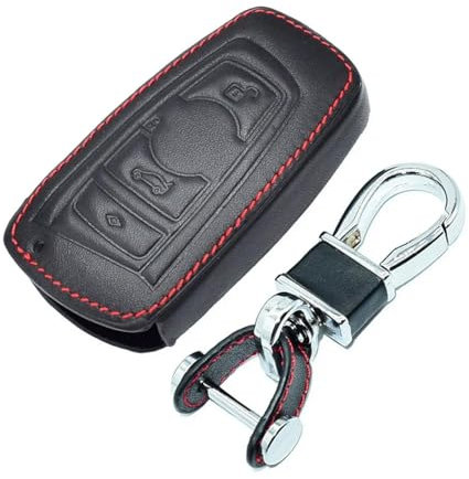 Étui en Cuir Noir pour Porte-clés à Distance,pour BMW 528i 740i M5 X3 4 Buttons