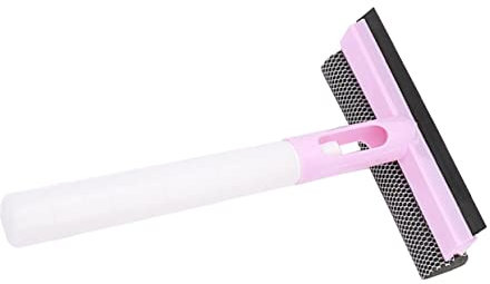 BESPORTBLE Window Cleaning Squeegee Sprayer Pink, Sponge Glass Washer Multi-purpose Window Cleaner Tool for Household Bathroom Mirrors and Tiles