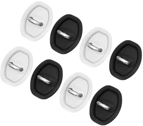 ABOOFAN 8pcs Car Door Lock Cover Silicone Shock Absorption Protective Latches Door Lock Decoration Noise Reduction and Prevention Elegant Design for Vehicle Owners