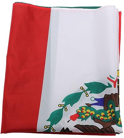 Toyvian Bandera decorativa de la bandera nacional decoración exterior bandera mexicana para carro bandera nacional mexicana pequeña bandera de méxico Tela de poliéster