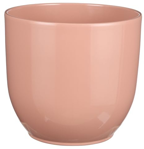 Annastore Blumenübertopf Tusca aus Keramik (Rosa, H 20 cm - Ø 22,5 cm)