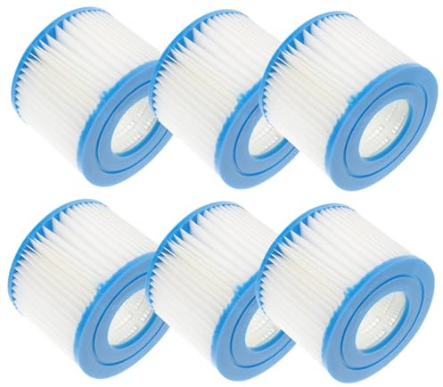 VICASKY 6 Stück Typ 6 Poolfilter Ersatzfilter für Spa und Kleine Pools