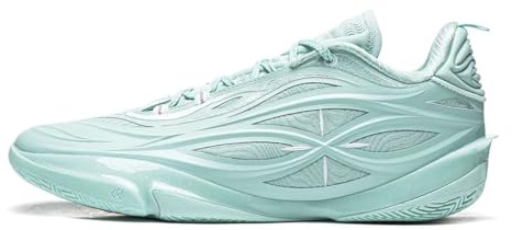 LI-NING Männer Leicht Hochelastisch Professionelle Basketball-Spielschuhe Wade 808 5 Ultra V2 Mintgrün EU 45
