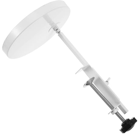 TOYANDONA Pflanzentablett Halter aus Eisen, Verstellbar, Weiß, Fensterbank | Blumentopfhalter mit Klemme, Stabile Montage, Einfache Montage für Küche und Büro