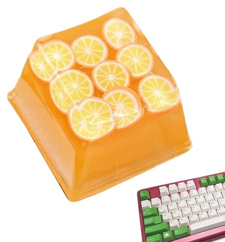 Fruits Touchess Caps Set – Mechanische Tastaturkappen DIY Stil | dekoratives Computerzubehör | Personalisierter Ersatz für Schlüssel mit Hintergrundbeleuchtung im modernen Design
