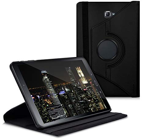 kwmobile Carcasa Compatible con Samsung Galaxy Tab A 10.1 (S-Pen) (2016) - Funda de Cuero sintético para Tablet en Negro