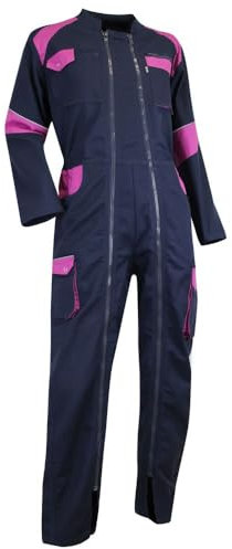LMA 401021 ORGE Combinaison Double Fermeture, Bleu Foncé/Rose, Taille 6