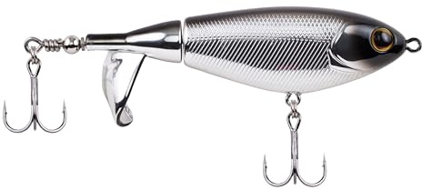 Berkley Choppo Topwater Angelköder | Einfach zu verwendender Propeller-Köder für Raubfische | Erzeugt maximale Oberflächenbewegung und Geräusche | Robuste, gewölbte Schwanzflosse | 9cm | 14g | Schwarz