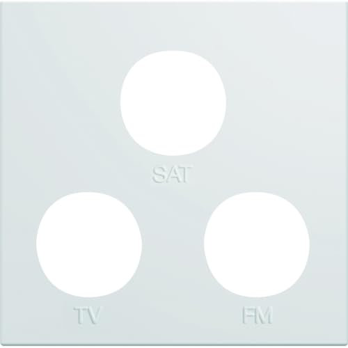 enjoliveur - prise tv+fm+sat - 2 modules - pure - hager gallery wxd256b