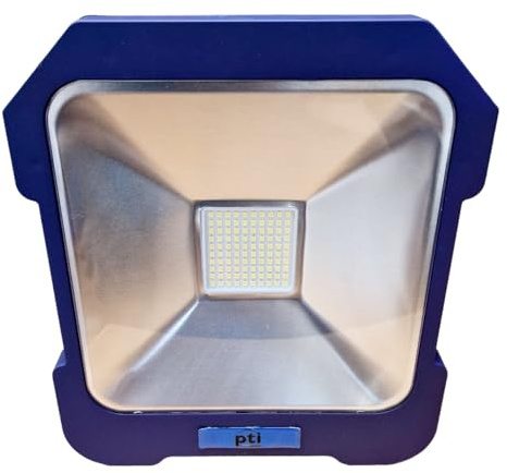 PTI 20W Site LED Task Flood Light 240V 2000 Lumens, 6400K Daylight Plug in Floodlight, Portable Work Lights, Very Bright for Workshop Car Repairing Garage, Waterproof IP54, 3.5M Wire Plug