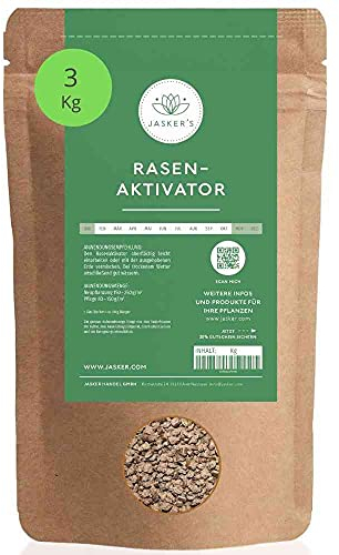 Bio Bodenaktivator Rasen 3 Kg - 100% tierfreundlicher Rasen-Aktivator - Bodenaktivator für Rasen - Fördert und aktiviert das Bodenleben - Für gesunden Boden und resistentere Pflanzen
