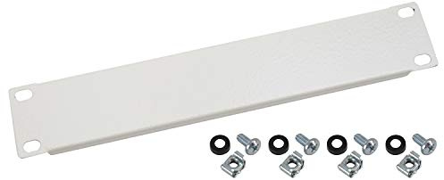 HMF 63370-07 Blindabdeckung für Serverschrank | 10 Zoll | 1 HE | Lichtgrau