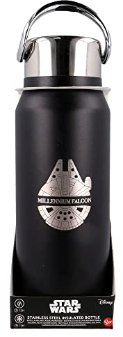 Stor8412497010141Acero Inoxidable Térmica Botella, 505 ml Capacidad, Star Wars Hugo