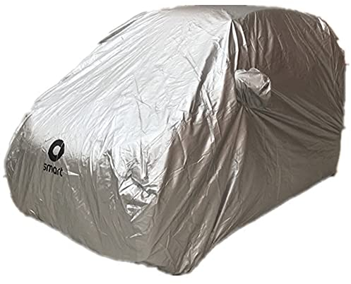 Autoabdeckung Abdeckplane Vollgarage Plane FüR Smart Fortwo Wasserdicht SchutzhüLle Abdeckung HüLle Sonnenschutz Staubdicht Car Cover