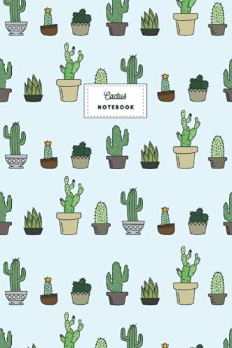 Cactus Notebook: Cactus Garden Notebook, Cactus Lover Gifts, Cute Trendy Composition Book Planner Diary Softback Cover