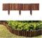 Gartenzaun, Verkohlung Holzzauneinfassungen Faltbar und gebogen Flexibler dekorativer Rand Holzpfähle Leitplanke Für Rasenkanten, Pflanzgefäße oder Gartenschnitte ( Farbe : Braun , Größe : 60x120cm )