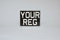 Metal Pressed Classic 9x7 Motorbike Number Registration Plate