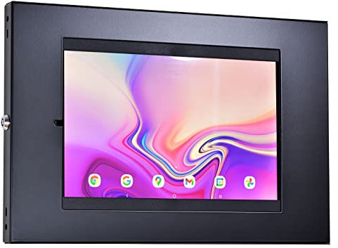 click4av Anti Theft Tablet Wall Mount Secure Enclosure for Retail POS Display Compatible With iPad 10.2 10.5 Samsung 10.4 inch