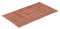 Vossen Badeteppich Exclusive red Wood 60 x 100 cm
