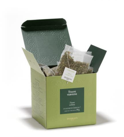 Dammann Frères | Tisana Verbena | Infuso Verbena Senza Caffeina | Tisana Rilassante per la Sera alla Verbena - 25 Filtri (30 Gr) | Filtri Tisana Verbena in Sacchetto