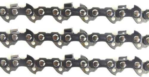 Nemura Lot de 3 Chaînes de tronçonneuse - Comptabile avec Stihl MS240, MS241, MS260, MS261, 024, 026 - Guide de 45 cm - 74 Entraîneurs - Pas 325 - Jauge 1,6 mm - Pièces Détachées - Marque Française