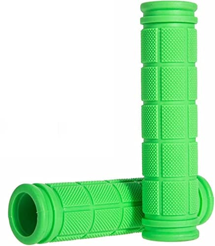 1 Paar Grün Fahrradgriffe Ergonomisch für Kinder, Lenkergriffe Fahrrad Griffe Rutschfester Weichem Gummi Lenker Griff für MTB Mountainbike Handgriffe