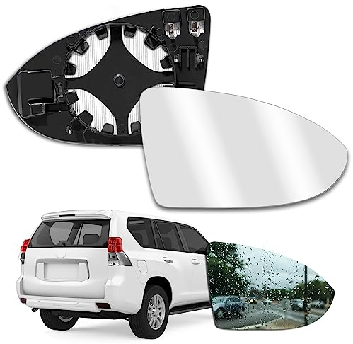 Spiegelglas Golf 7 Rechts Beheizbar, Passend für Golf 7 Spiegelglas Rechts Fahrerseite Beheizbar Asphärisch mit Trägerplatte, Golf 7 Ersatzspiegel Außenspiegel OEM:V-W 5G0857522