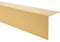 QUEST Cornière PVC Rigide Autoadhésive – Baguette d’Angle de Protection en PVC Dur pour Mur et Rebord – Profilé de Coin – 40x40mm, 200cm, doré