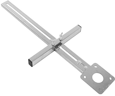 Circle Cutting Jig Silver Circle Cutter Trimming Guide for Woodworking Puncher Locator Joints Tool