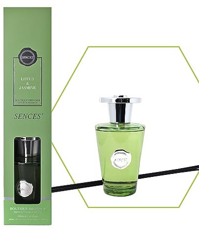 UNIQUE HOME LIVING Boutique Reed Diffuser 1000ml Scented Wick Fragrance Lotus Jasmine Aromatherapy