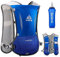 HINATAA Leichter Trinkrucksack zum Laufen, 5 l, 190 g, Laufweste für Damen und Herren, zum Radfahren, Laufen, Klettern, Wandern (Blau+500ML Kettle)