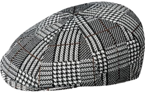 Kangol Unisex Muster Flexfit Cap Baskenmütze, Schwarz Plaid, L/XL