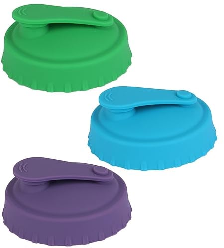3 Pcs Silicone Soda Can Lids Reusable Beer Coke Can Covers Best Can Lid for Standard Size for Standard Size Cans Soda Beer Energy Drink Juice Coke