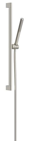 hansgrohe Pulsify 24373821 Handbrause mit Gleitstange und Schlauch aus gebürstetem Nickel, S Zoll