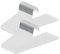 ABHENG Cintres Pantalons, Lot de 30, Accessoires de Rangement, Enfilage Facile, Chromé, Gain de Place, Porte-Pantalon Antiglisse, 38 x 0,5 x 13 cm, Blanc, AIY0530W