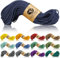 Ganzoo Paracord 350 Seil, Nylon Polyester, 2,5mm, Typ 1, 30m, Outdoor Schnur, Allzweckseil, Takelung für Armband, Hundehalsband, Hundeleine Knüpfen, Camping Survival, Navy Blue