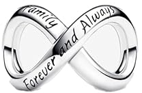 Feitery Forever & Always Infinity Charms Herz Anhänger Armband Geschenke zum Muttertag