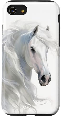 Hülle für iPhone SE (2020) / 7 / 8 Pferd lange Mähne Reiten Pferdebesitzer Pferd Mädchen