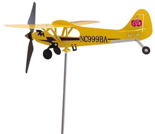 Flugzeug-Spinner, Simulations-Windmühle, wasserdicht, windbeständig, Hof, Gartendekoration, Dekoration, M8 x 5, multifunktional