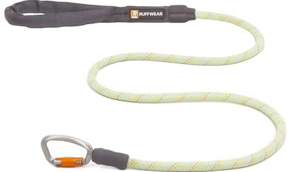 Ruffwear Knot-a-Leash Reflective Dog Lead, Large No Pull 1.5m Dog Leash with Padded Handle, Lightweight & Heavy Duty Dog Lead, Anti-Tangle lead, Secure Locking Carabiner, L, Moss Green
