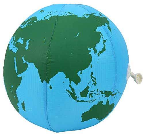 KENANLAN Aufblasbarer Ball, Aufblasbarer Latex-Luftballon aus Nylon, Wasserball für Kinder, Outdoor-Spielzeug (die Erde)