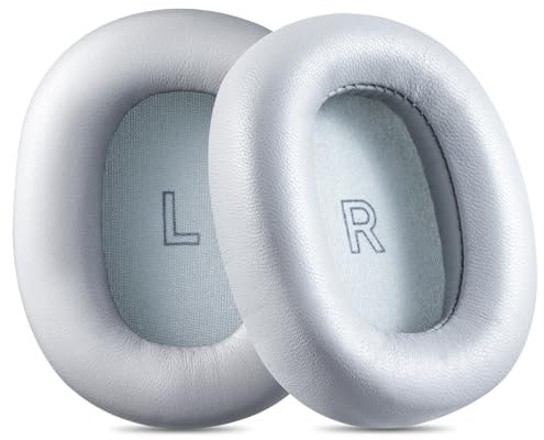 AHG Accessory House Global Beoplay H95 - Almohadillas de repuesto mejoradas compatibles con auriculares Bang & Olufsen Beoplay H95. Piel de oveja, espuma de alta densidad, imán fuerte (gris)
