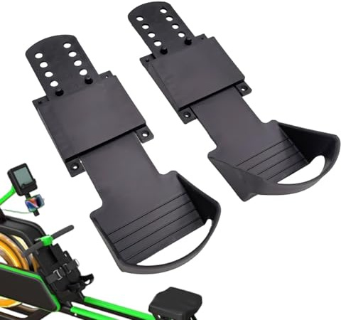 Ruderpedale – Fußstütze für Ruderrad, Pedalset für Rudergerät | Ruderpedale mit rutschfestem Design, 1 Paar Ersatz-Pedale