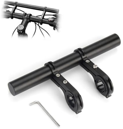 Batheidon Fahrrad Lenker Erweiterung 20CM, kompatibel mit 25-34mm Lenkern, aus robuster Aluminiumlegierung, ideal für GPS, Handyhalterung, Kamera, Taschenlampe, Blinker, Klingel und mehr